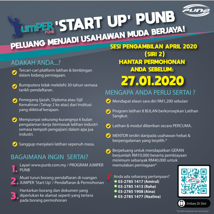 Iklan Permohonan JUMPER PUNB 2020