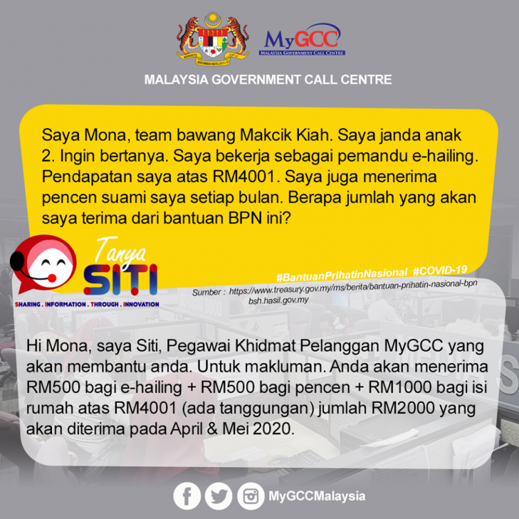 Berapa Bantuan Prihatin Anda Akan Terima Jika Anda Janda, Bekerja dan Menerima Pencen Suami