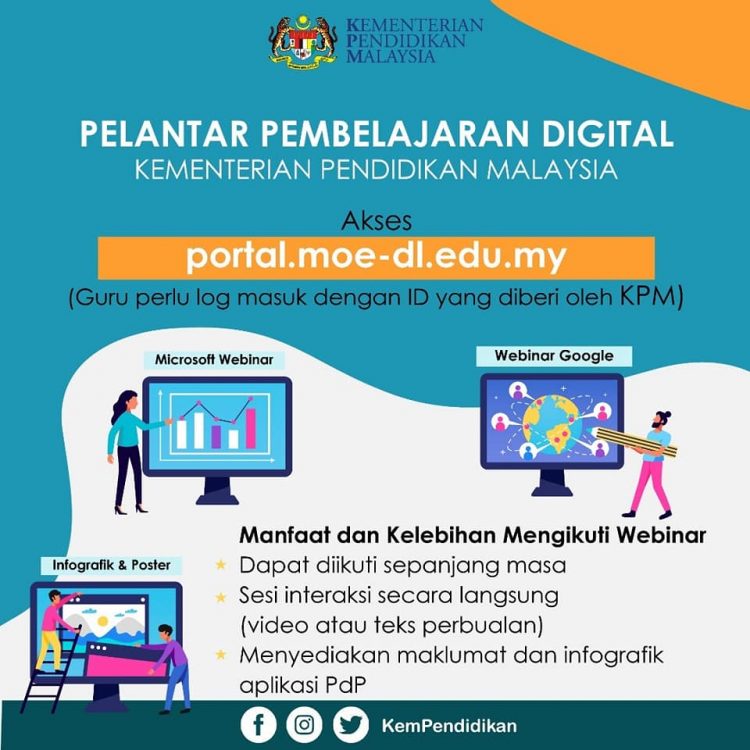 Minta Murid Manfaatkan Pelantar Pembelajaran Digital KPM Semasa Di Rumah