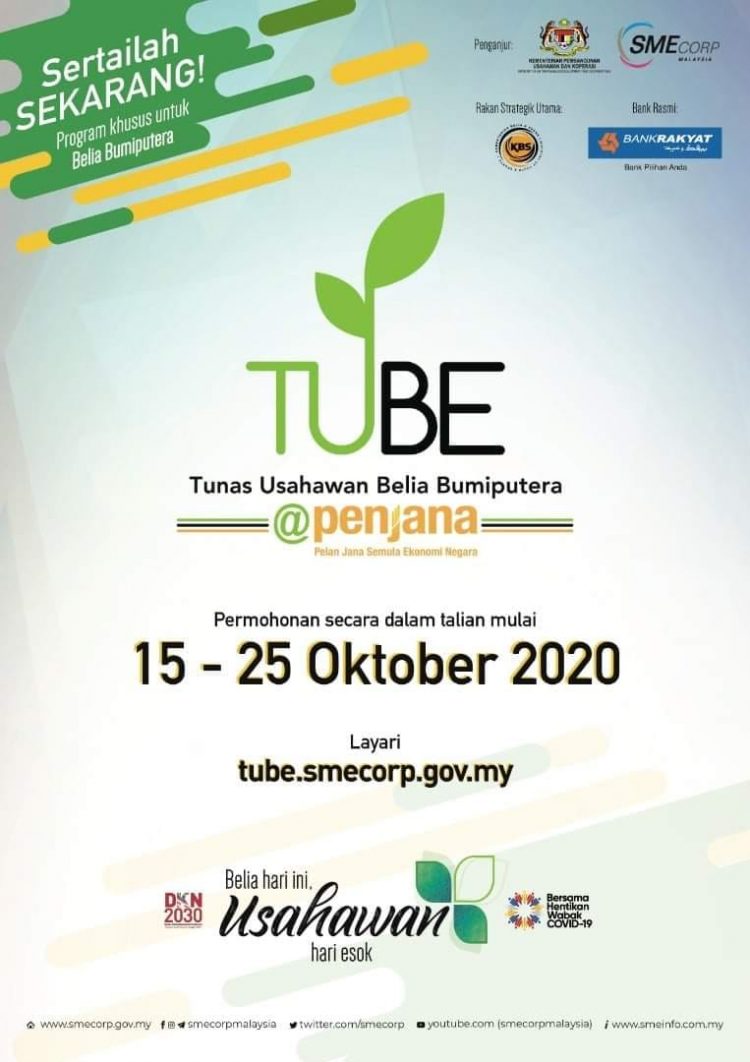 Permohonan Program Tunas Usahawan Belia Bumiputera TUBE: Modal Perniagaan RM15,000 Disediakan