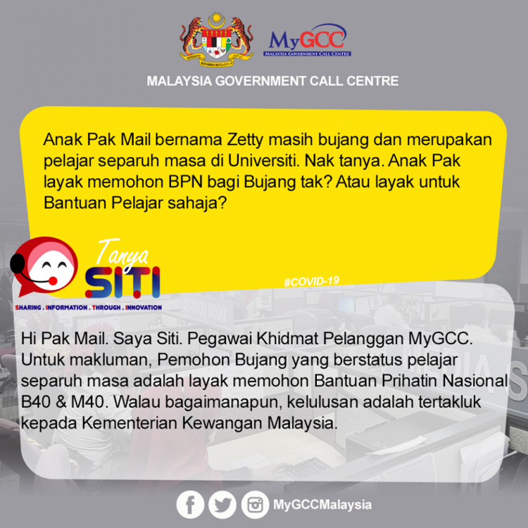 Adakah Pelajar Separuh Masa Layak Mohon Bantuan BPN Kategori Bujang. Terima RM800