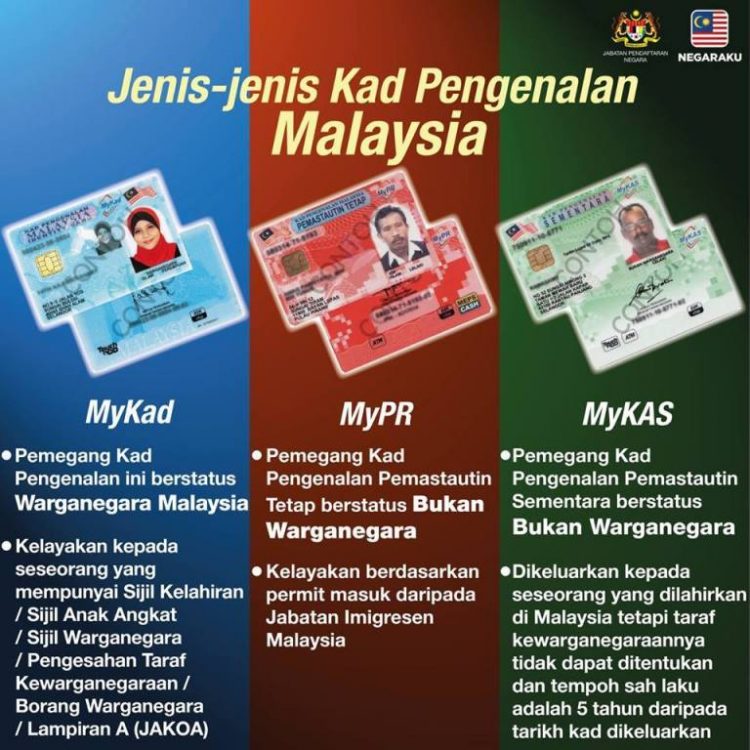 Apa Itu MyKad, MyPR dan MyKas? Ini Perbezaannya Yang Anda Warganegara Kena Tahu.