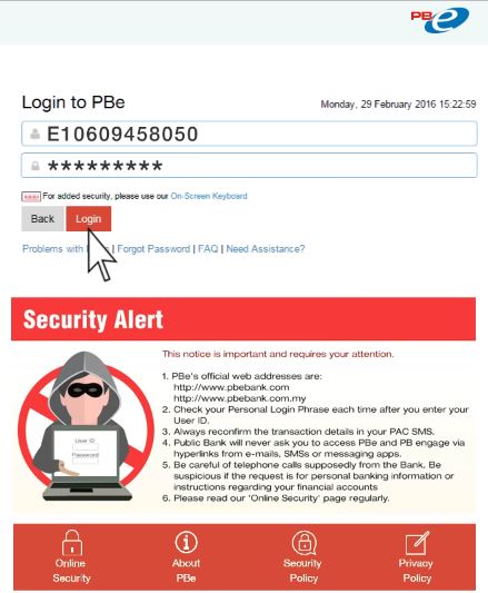 Cara Daftar Perbankan Online Public Bank. Panduan Lengkap Dengan Gambar