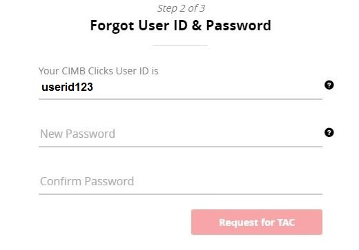 Cara Reset Password CIMB Clicks