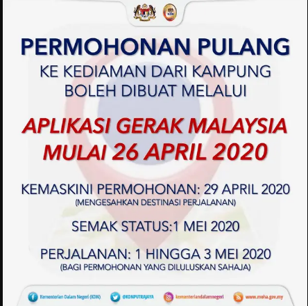 Gerak Malaysia: Cara Daftar Mudah & Semakan Permohonan Rentas Negeri