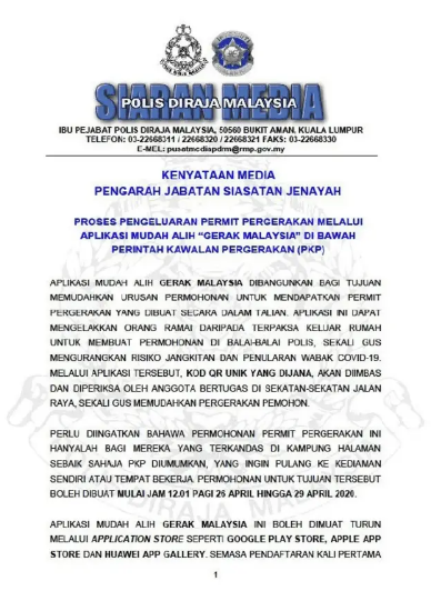 Gerak Malaysia: Cara Daftar Mudah & Semakan Permohonan Rentas Negeri