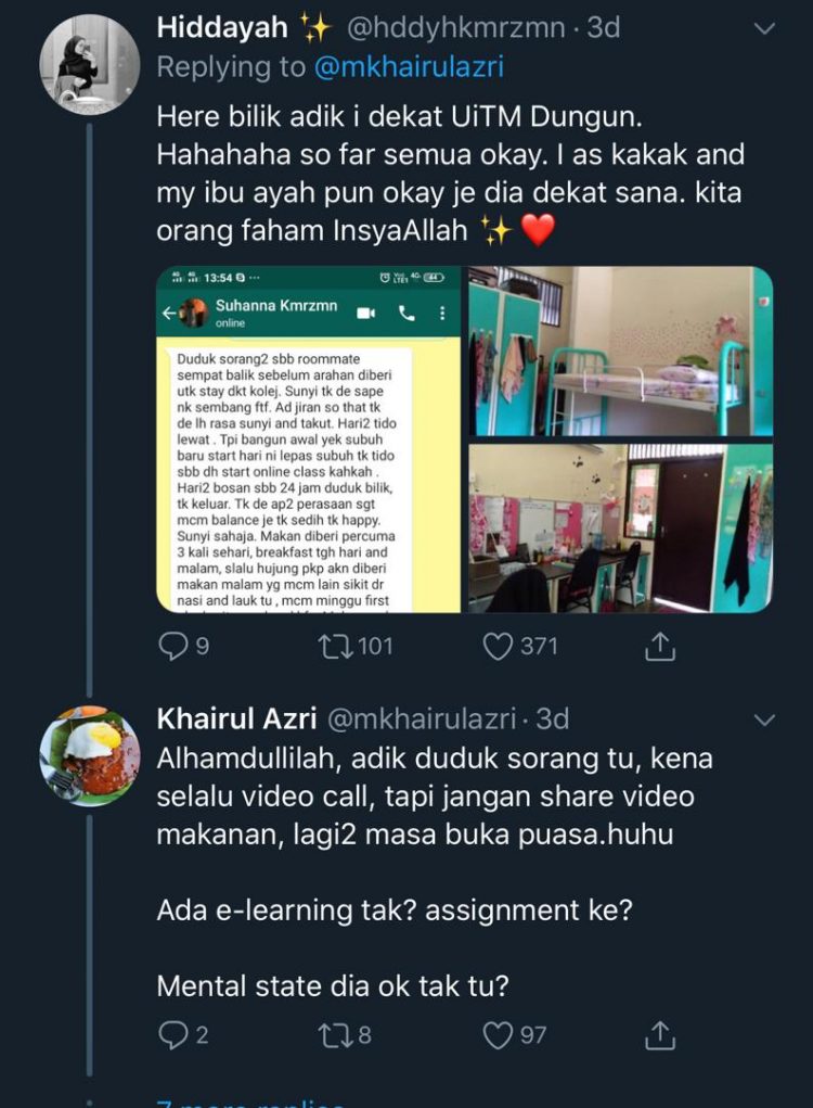 Menarik! Para Pelajar Dari Pelbagai IPT Kongsikan Keadaan Semasa Sepanjang PKP Di Institut Masing-Masing