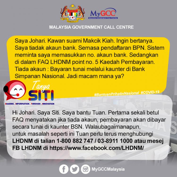 Mohon BPN Hasil Tapi Tiada Akaun Bank, Apa Nak Buat? Baca Ni