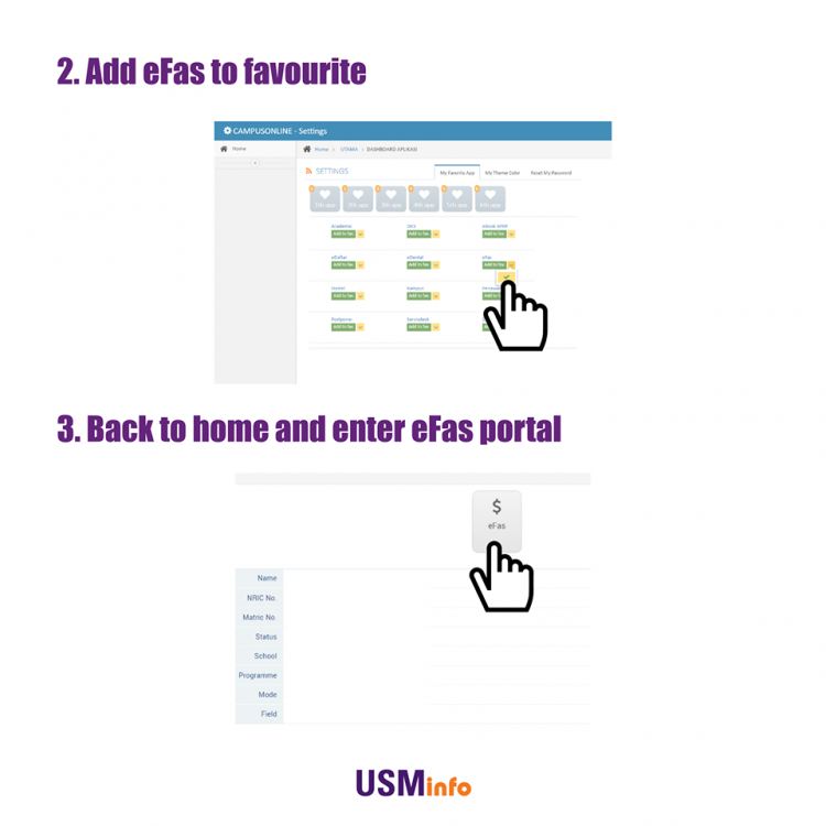 Pembayaran BPN IPT. Pelajar USM Diminta Untuk Update Akaun Bank Di Portal eFAS Untuk Menerima Bayaran