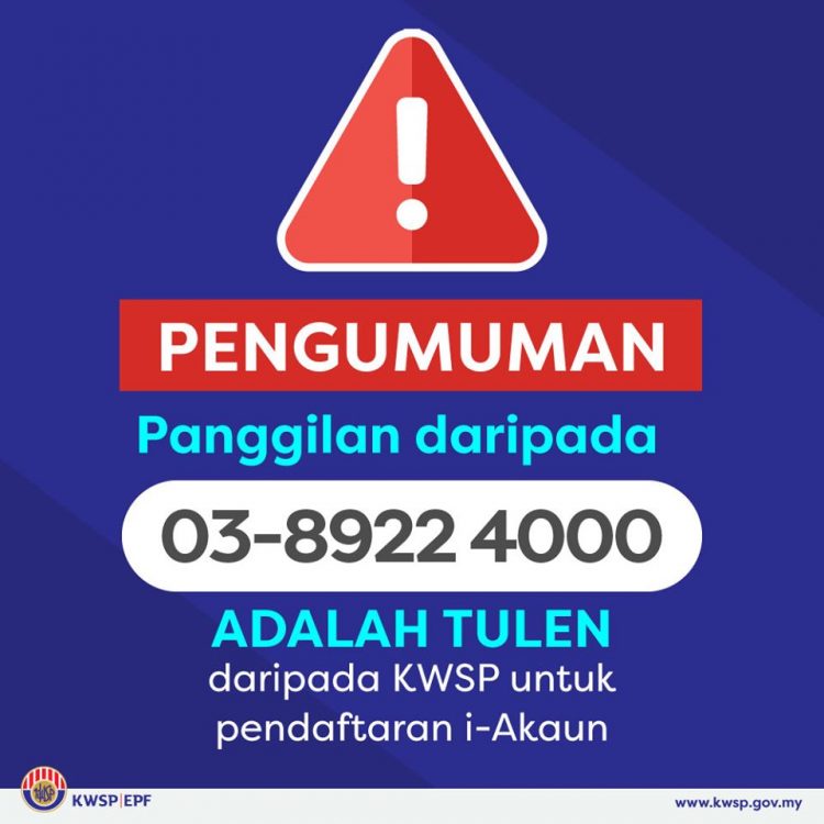Pemohon i-Lestari, Sila Jawab Call Dari 03-89224000 Untuk Urusan Pengeluaran Akaun Anda. Bukan Scam Ya