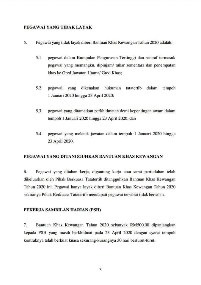 Bayaran Khas RM500 Penjawat Awam, Ini Senarai Penjawat Awam Yang Layak Terima Bantuan Berdasarkan Pekeliling JPA