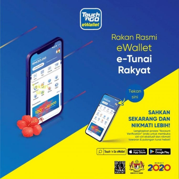 Cara Daftar eTunai Rakyat dan Tebus Dana Tambahan eTunai BSH