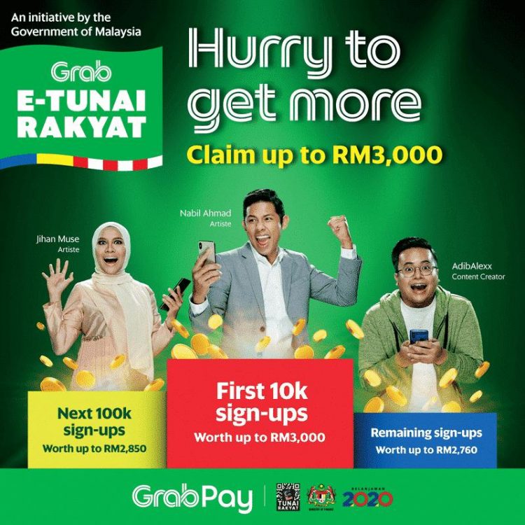 Cara Daftar eTunai Rakyat dan Tebus Dana Tambahan eTunai BSH