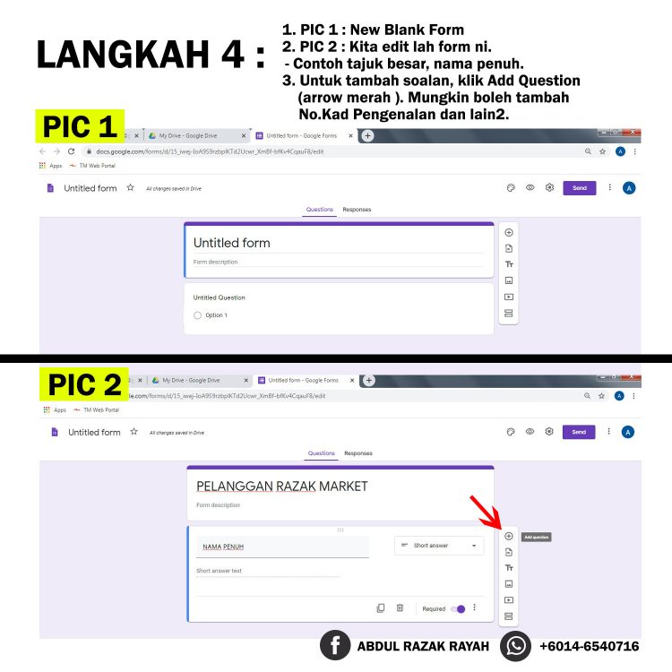 Cara Paling Mudah Buat QR Code Link Terus Ke Google Form