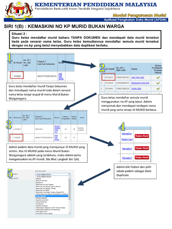 Login APDM: Aplikasi Pangkalan Data Murid.Moe.Gov.My