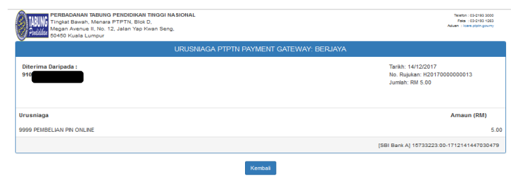 PTPTN Login. Pendaftaran Permohonan Pinjaman PTPTN