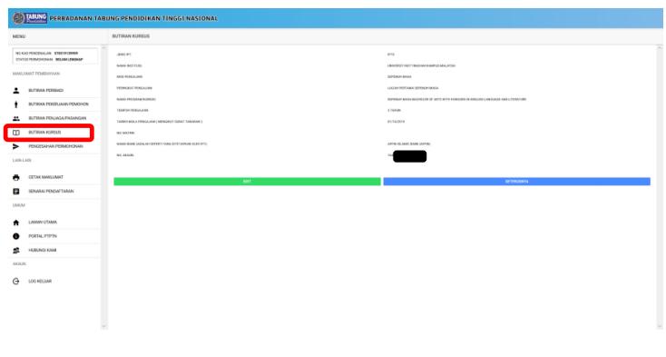 PTPTN Login. Pendaftaran Permohonan Pinjaman PTPTN