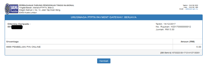 PTPTN Login. Pendaftaran Permohonan Pinjaman PTPTN