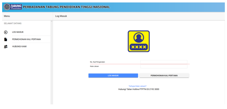 PTPTN Login. Pendaftaran Permohonan Pinjaman PTPTN