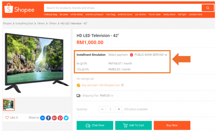 Cara Beli Barang Di Shopee Bayar Secara Ansuran (Zero Interest)