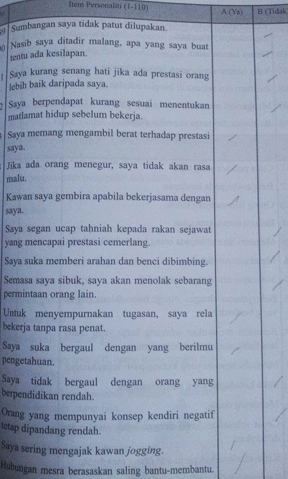 Contoh Soalan Ujian MEdSI Kursus Pendidikan IPTA Universiti Awam