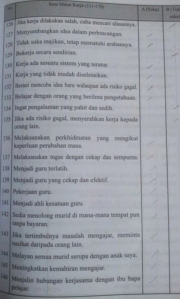 Contoh Soalan Ujian MEdSI Kursus Pendidikan IPTA Universiti Awam