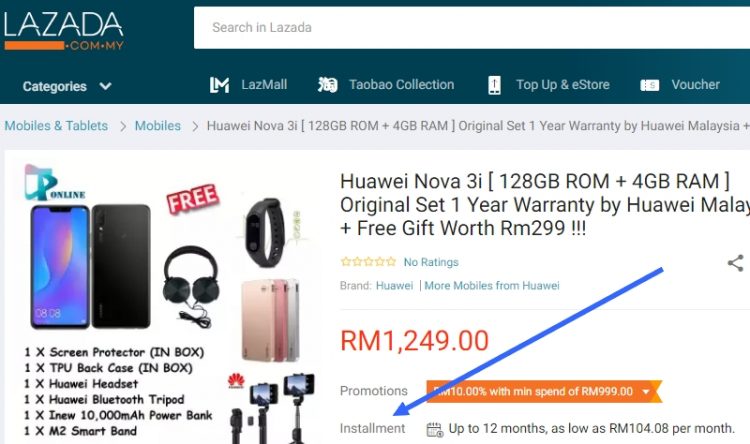 Panduan Beli Smartphone Bayar Bulanan Dengan 0% Interest Di Lazada
