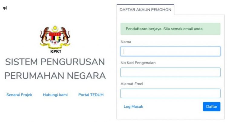 Permohonan Perumahan Program Rakyat PPR Secara Online Melalui SPRN