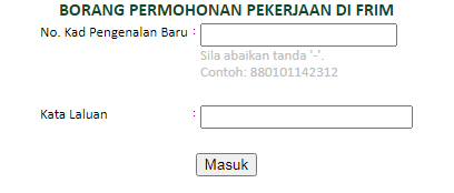 Institut Penyelidikan Perhutanan Malaysia (FRIM): Jawatan Kosong Pembantu Awam, Pembantu Penyelidik & Pelbagai Jawatan Lain