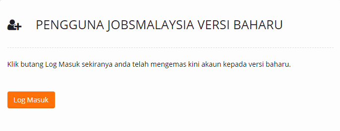 Cara Login JobsMalaysia Online Portal