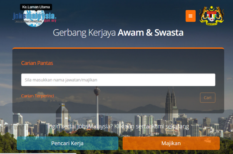 Cara Daftar JobsMalaysia Online Portal Untuk Mencari Kerja