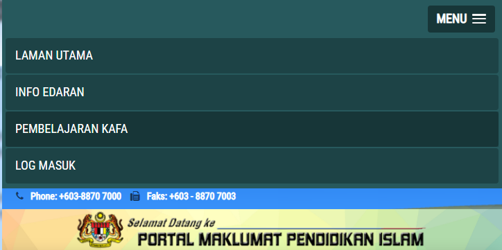 Simpeni Kafa: Login Portal Maklumat Pendidikan Islam Online