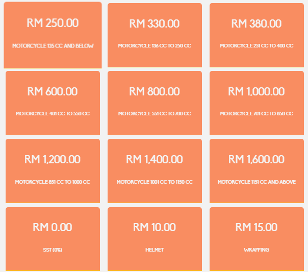8 Cara Pos Motosikal Dalam Negara Beserta Harga Pos