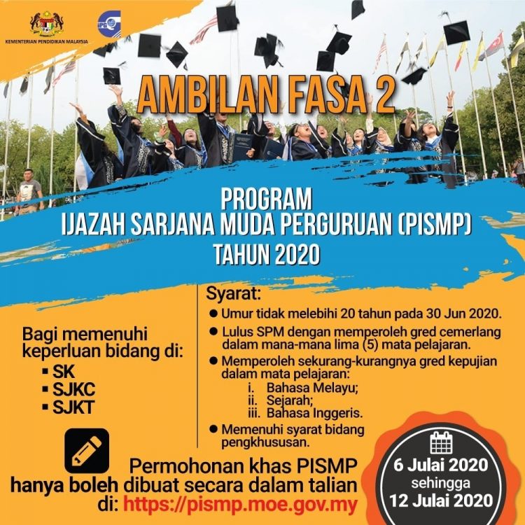 Permohonan Guru IPG PISMP Fasa 2 Kini Di Buka