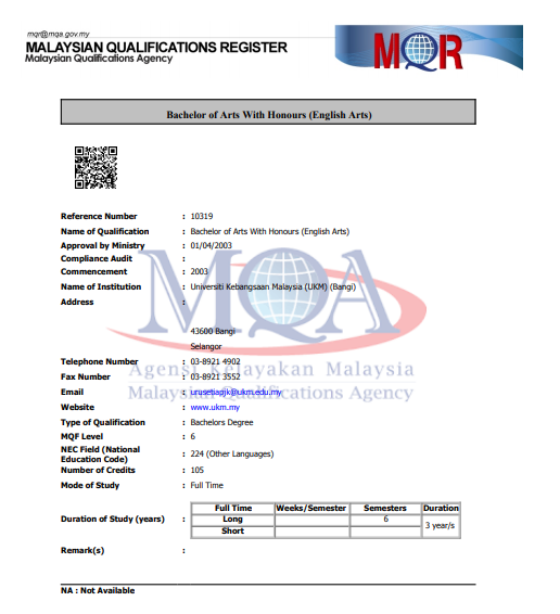 Cara Semak Pengiktirafan MQA Untuk Mohon Jawatan Guru SPP