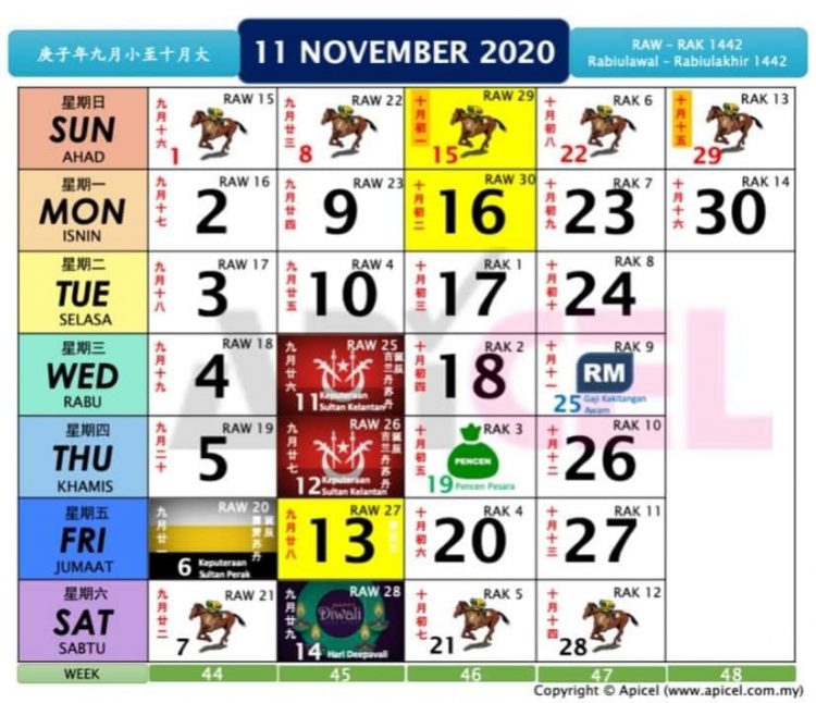 Kalender Kuda 2020 Semak Kemaskini Takwim Cuti Sekolah Baru Dalam Kalender