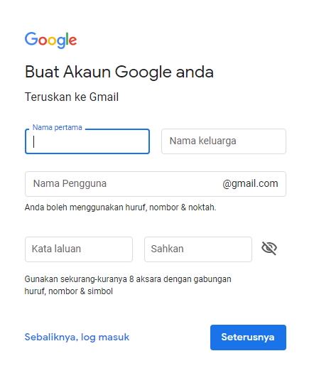 Panduan Lengkap Untuk Daftar Akaun Gmail