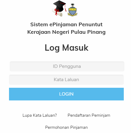 Permohonan Pinjaman Pendidikan Kerajaan Negeri Pulau Pinang