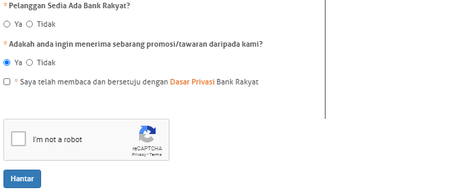 Permohonan Pembiayaan Peribadi Bank Rakyat Sehingga RM200,00
