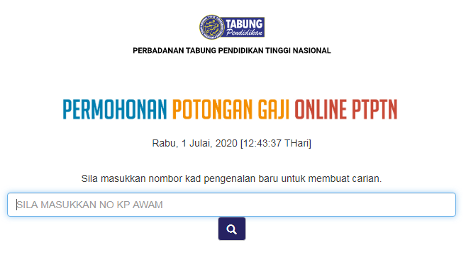 Cara Mohon Potongan Gaji Untuk Bayaran Balik PTPTN