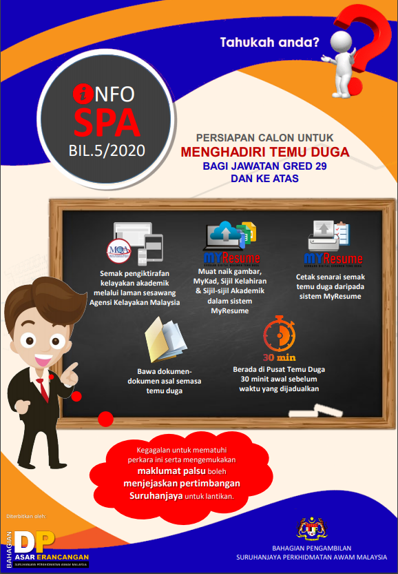 Persiapan Calon Untuk Menghadiri Temuduga Jawatan Gred 29 Dan Ke Atas Yang Ramai Terlepas Pandang