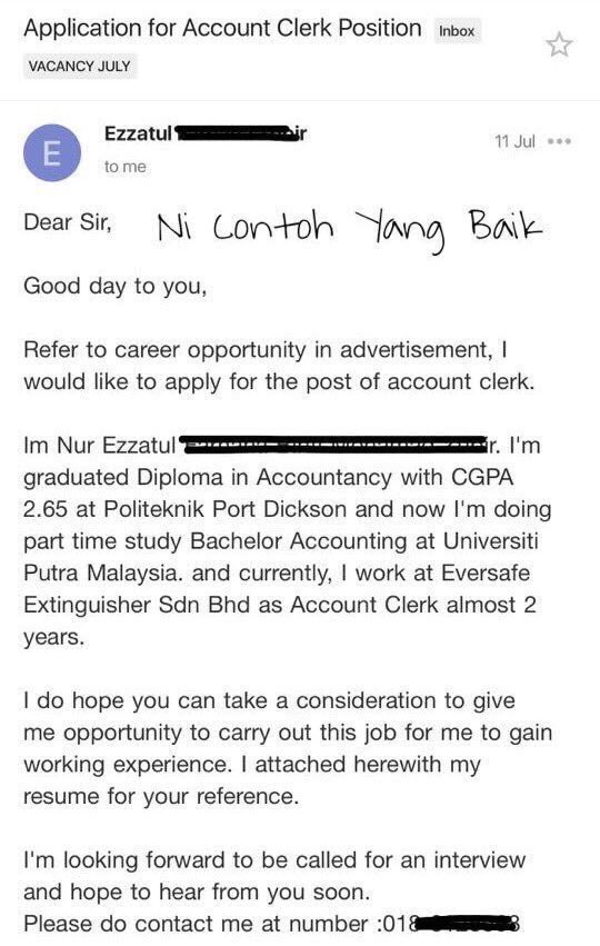 8 Contoh Email Memohon Kerja, Jangan Biarkan Email Kosong