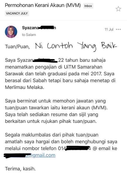 8 Contoh Email Memohon Kerja, Jangan Biarkan Email Kosong