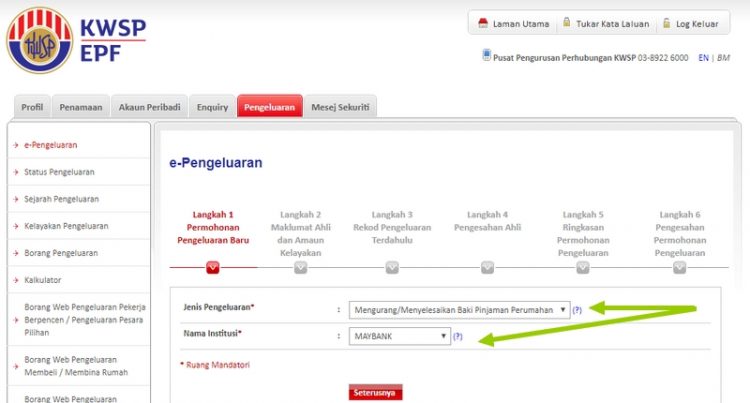 Cara Buat Pengeluaran Akaun 2 KWSP Secara Online Melalui e-Pengeluaran