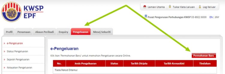 Cara Buat Pengeluaran Akaun 2 KWSP Secara Online Melalui e-Pengeluaran