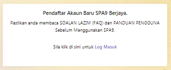 Dah Ada Akaun SPA8i, Ini Cara Daftar SPA9 Untuk Dapatkan ID Baru