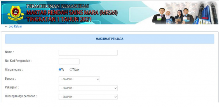 Panduan Permohonan Kemasukan Ke MRSM Tingkatan 1 & 4 Tahun 2021
