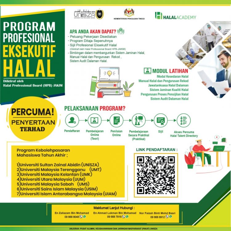 Program Profesional Eksekutif Halal Tajaan Penuh JAKIM Buat Mahasiswa. Peluang Kerja Selepas Tamat Latihan 