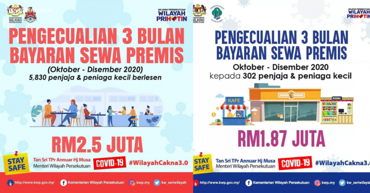 Inisiatif Wilayah Cakna Senarai Bantuan Sehingga RM3000 Kepada Premis, Pelajar Mahasiswa, Persatuan & Orang Awam