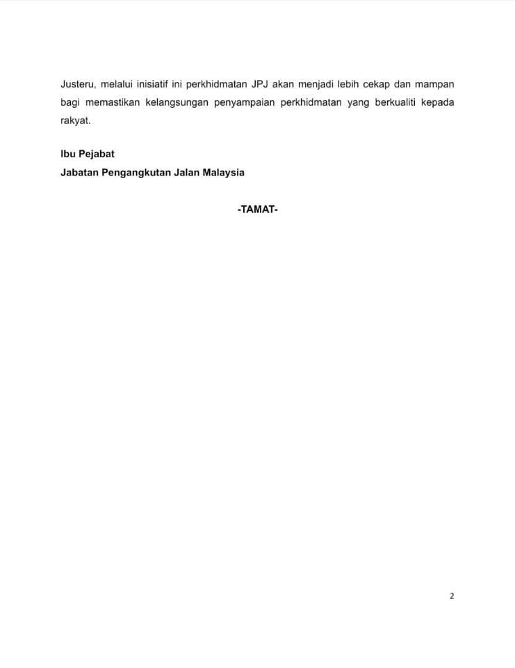 Renew Lesen Secara Online Bermula 16 Oktober1